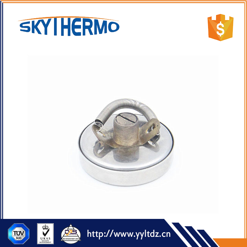 D40mm SS Case Water Pipe Bimetal Thermometer Clip On The Pipe To Test Water Temperature Industrial Use 0-120C Thermometer