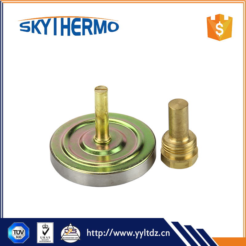 2.5" Dial Bimetal Thermometer For Hot Water, Boilers And Pipe Brass Stem Temperature Range 0-120C