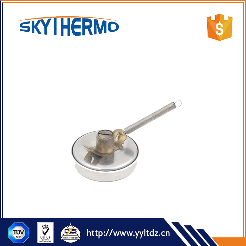 D40mm SS Case Water Pipe Bimetal Thermometer Clip On The Pipe To Test Water Temperature Industrial Use 0-120C Thermometer