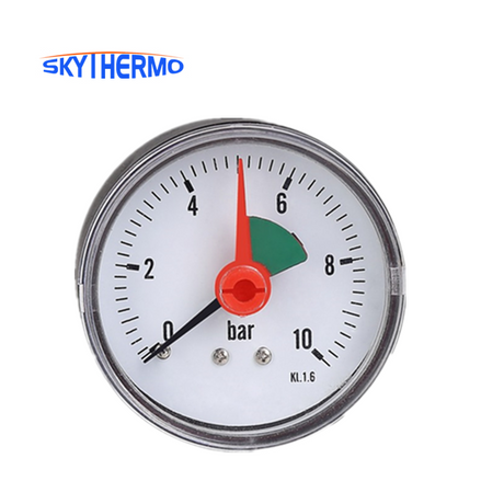 Plastic Back Type Dial Manometer Differential Bourdon Tube Pressure Gauge Manometer