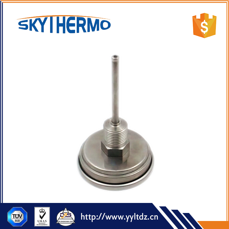 2.5'' Dial Stainless Steel Bi-Metal Thermometer With 1/2''BSP Thread Used on HVAC To Test Water Temperature