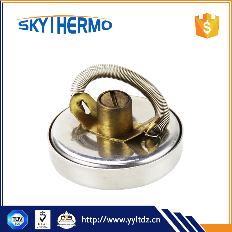 D40mm SS Case Water Pipe Bimetal Thermometer Clip On The Pipe To Test Water Temperature Industrial Use 0-120C Thermometer