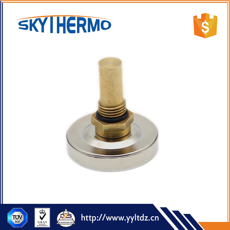 D40mm Iron Or Ss Case Bimetal Thermometer To Test Water Temperature,widely Use At HVAC Metal Thermometer 0-120C